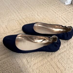 Navy blue flats